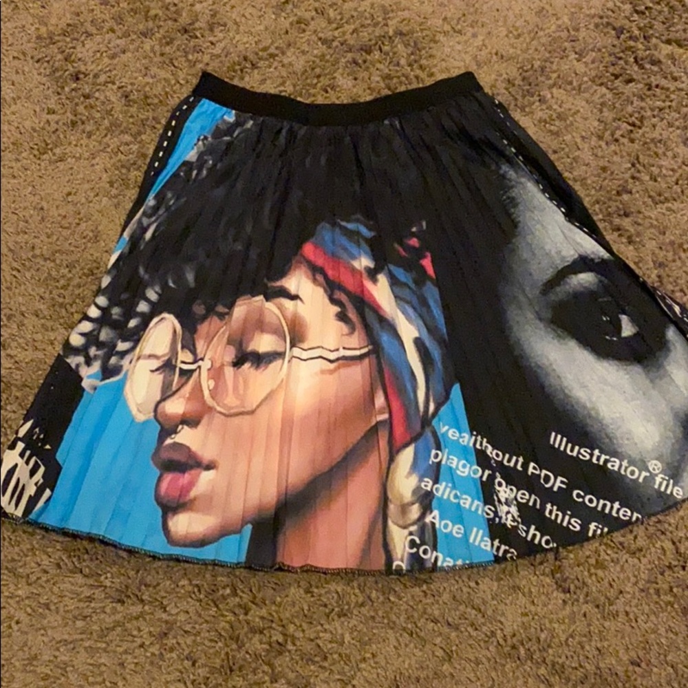 Printed woman Flare Skirt